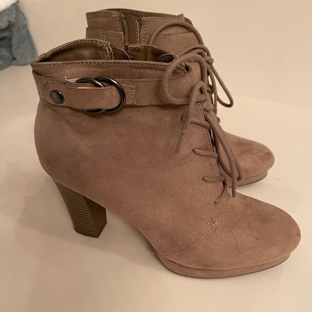 Lace up ankle boots